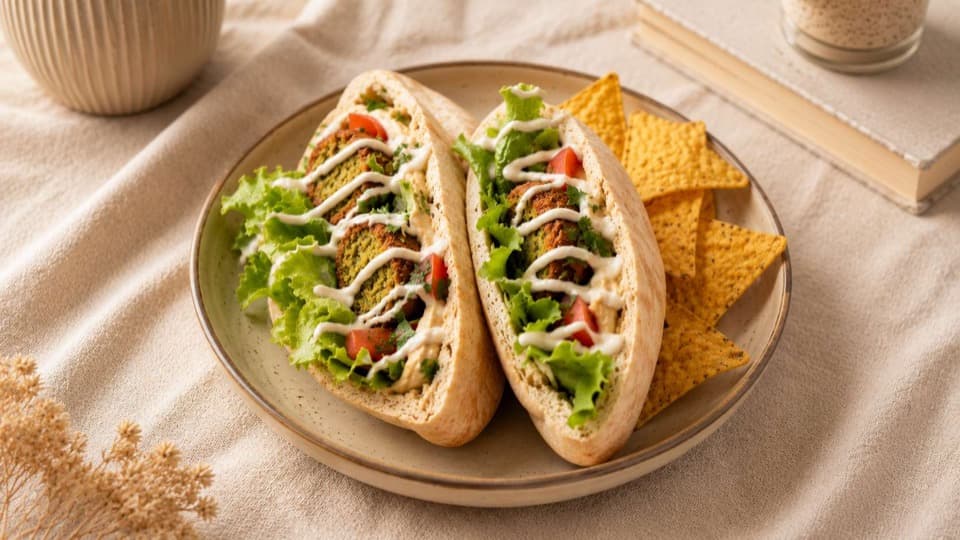 Crispy Falafel Pita Pocket